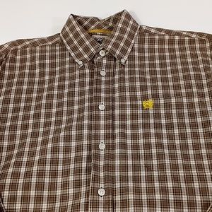 Cinch Plaid Button Down Long Sleeve Shirt Men's Size Small